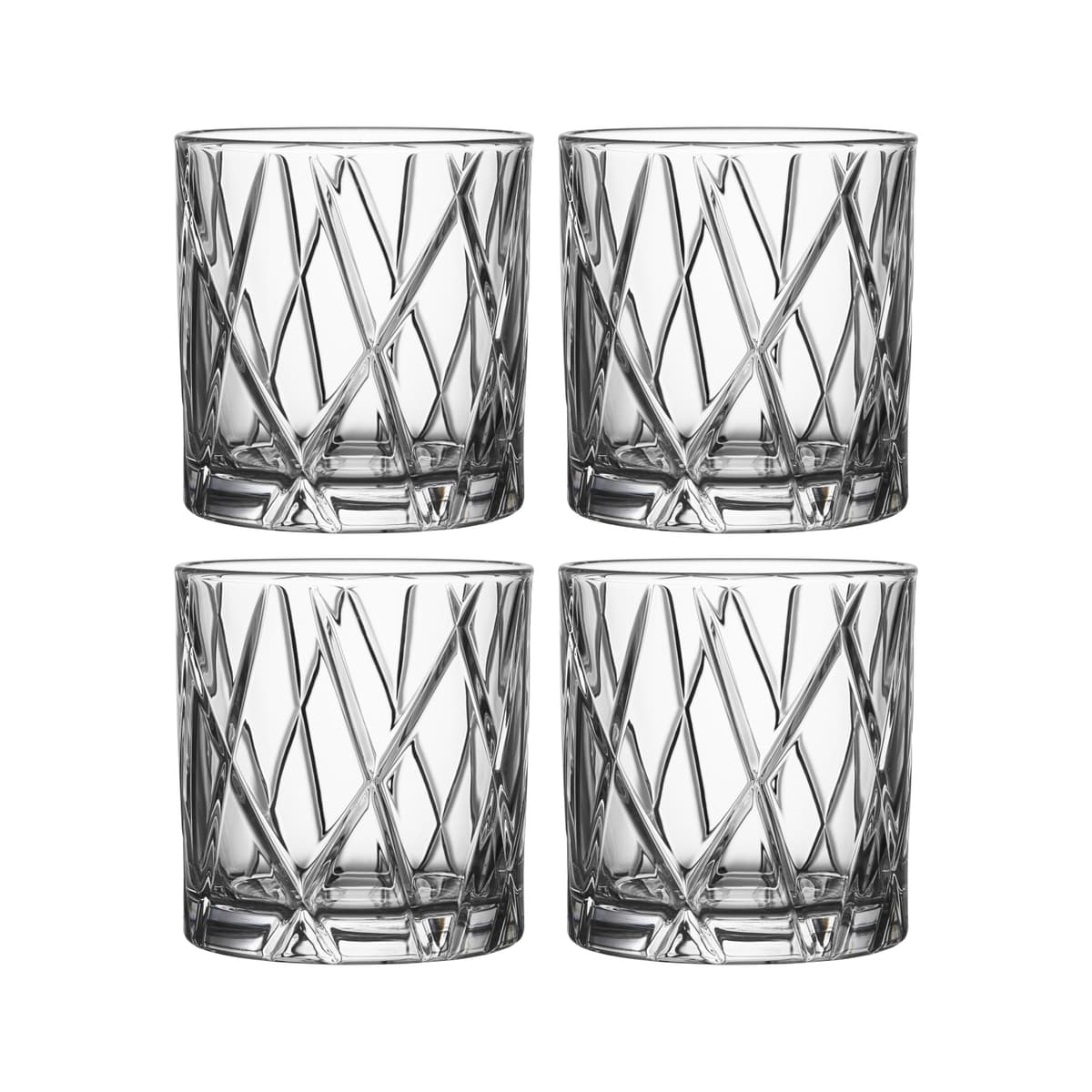 City Double Old Fashioned glass 4-pakk, 34 cl