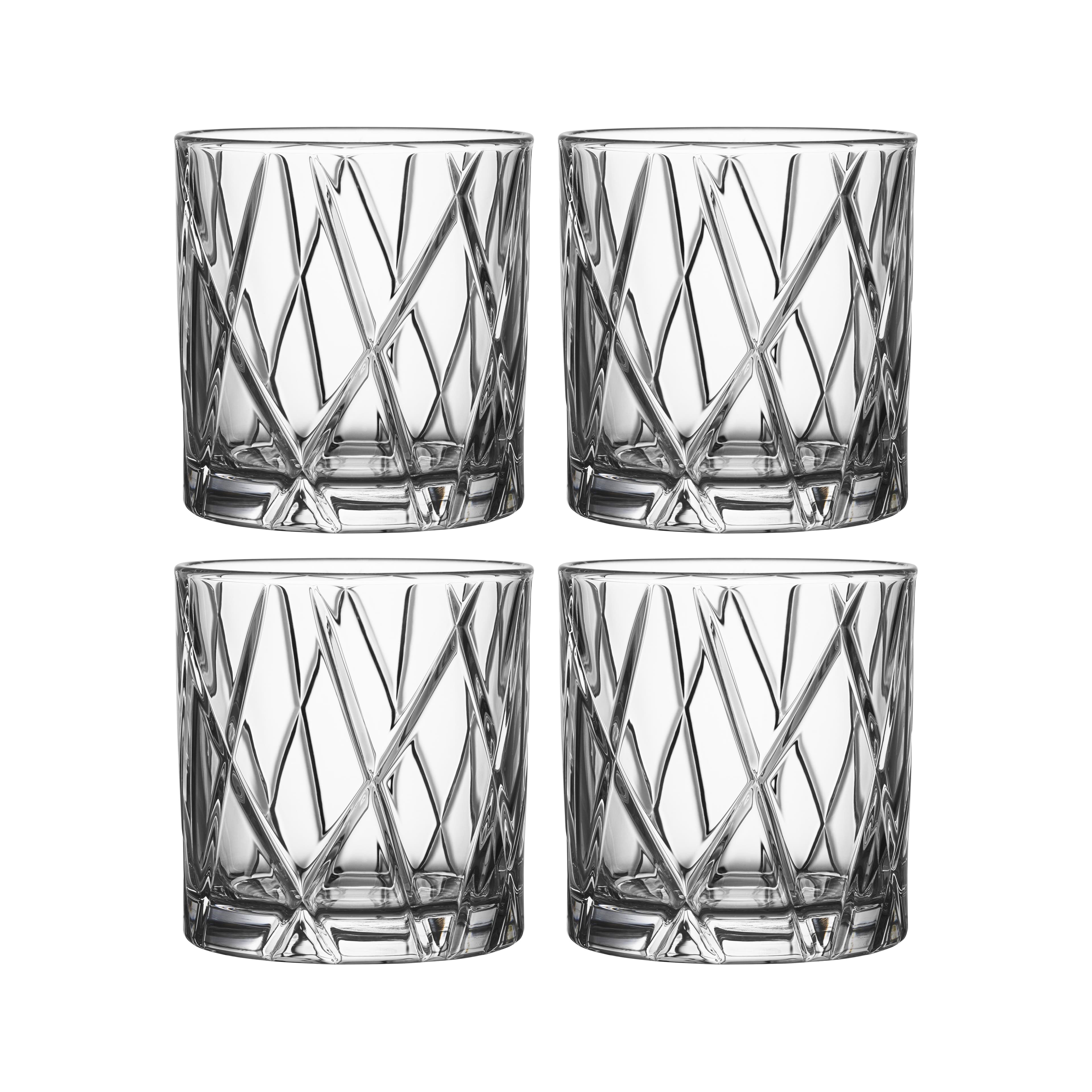 City Double Old Fashioned glass 4-pakk, 34 cl