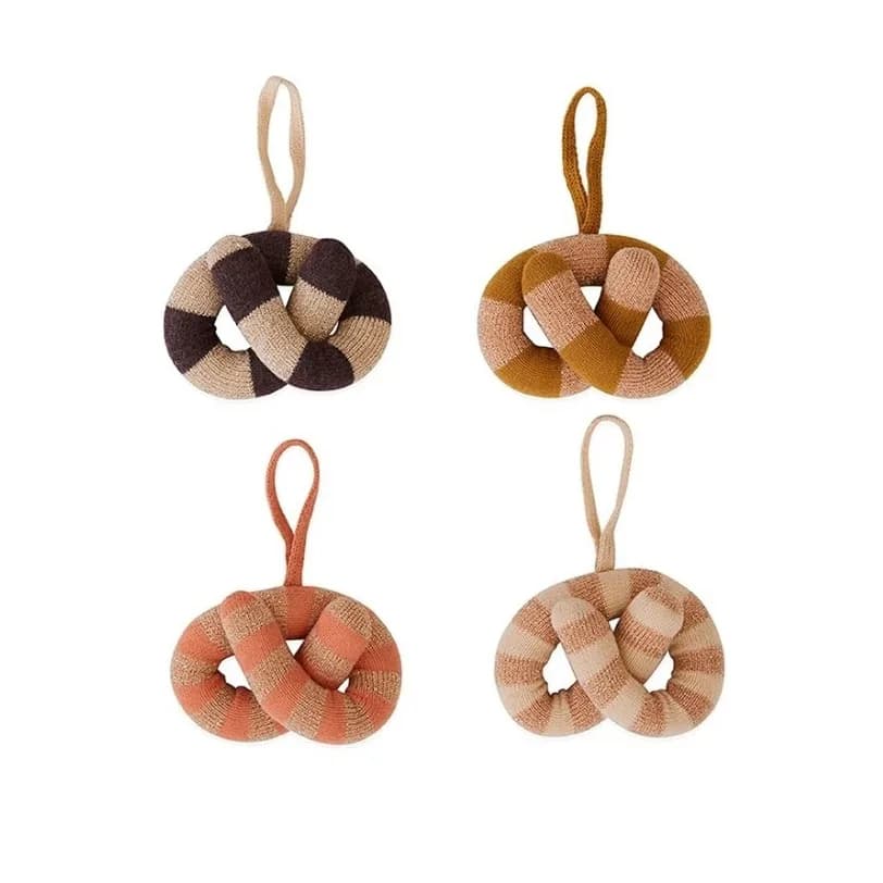 Christmas Pretzels julepynt 4-stk., Multi