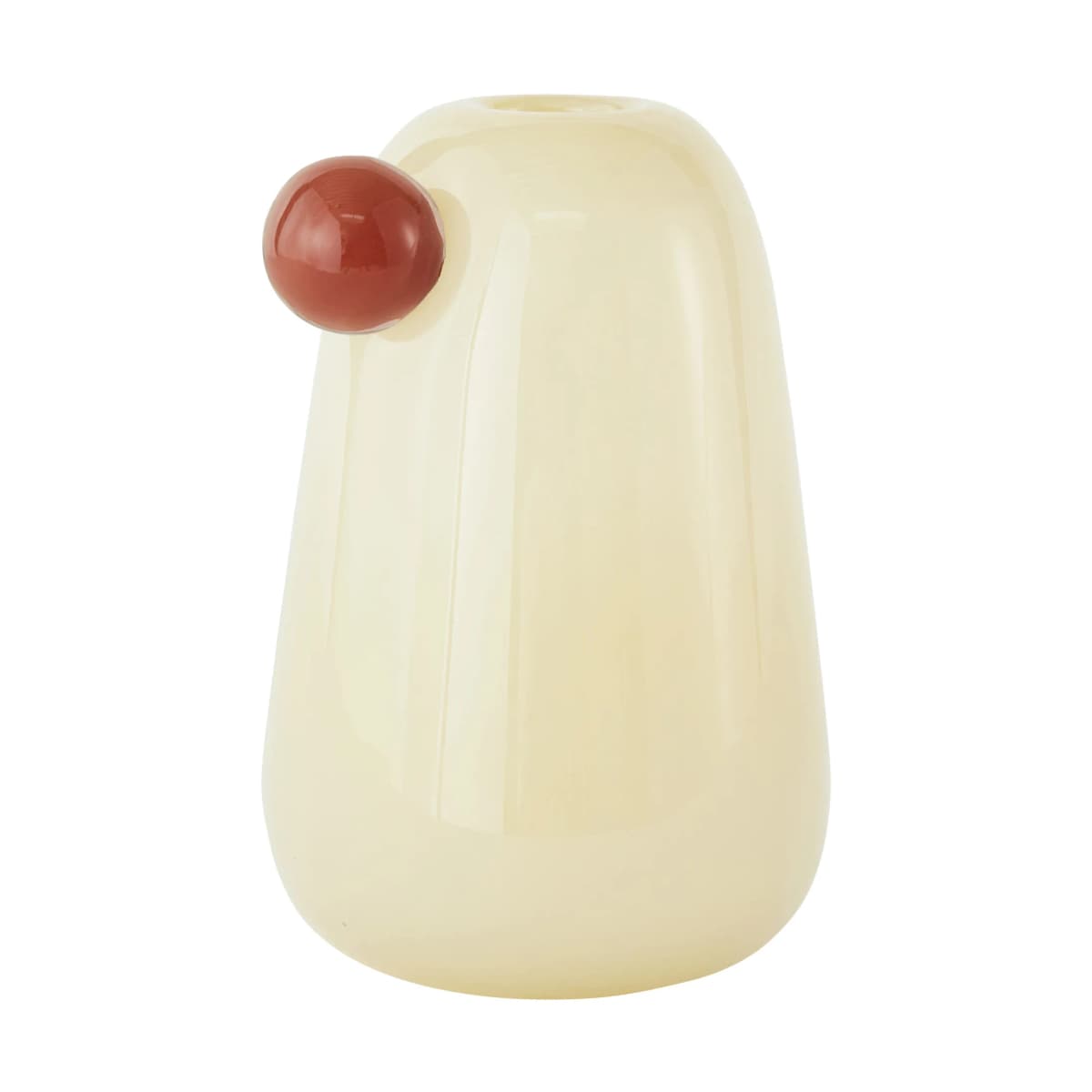 Inka vase small 20 cm, Vanilla