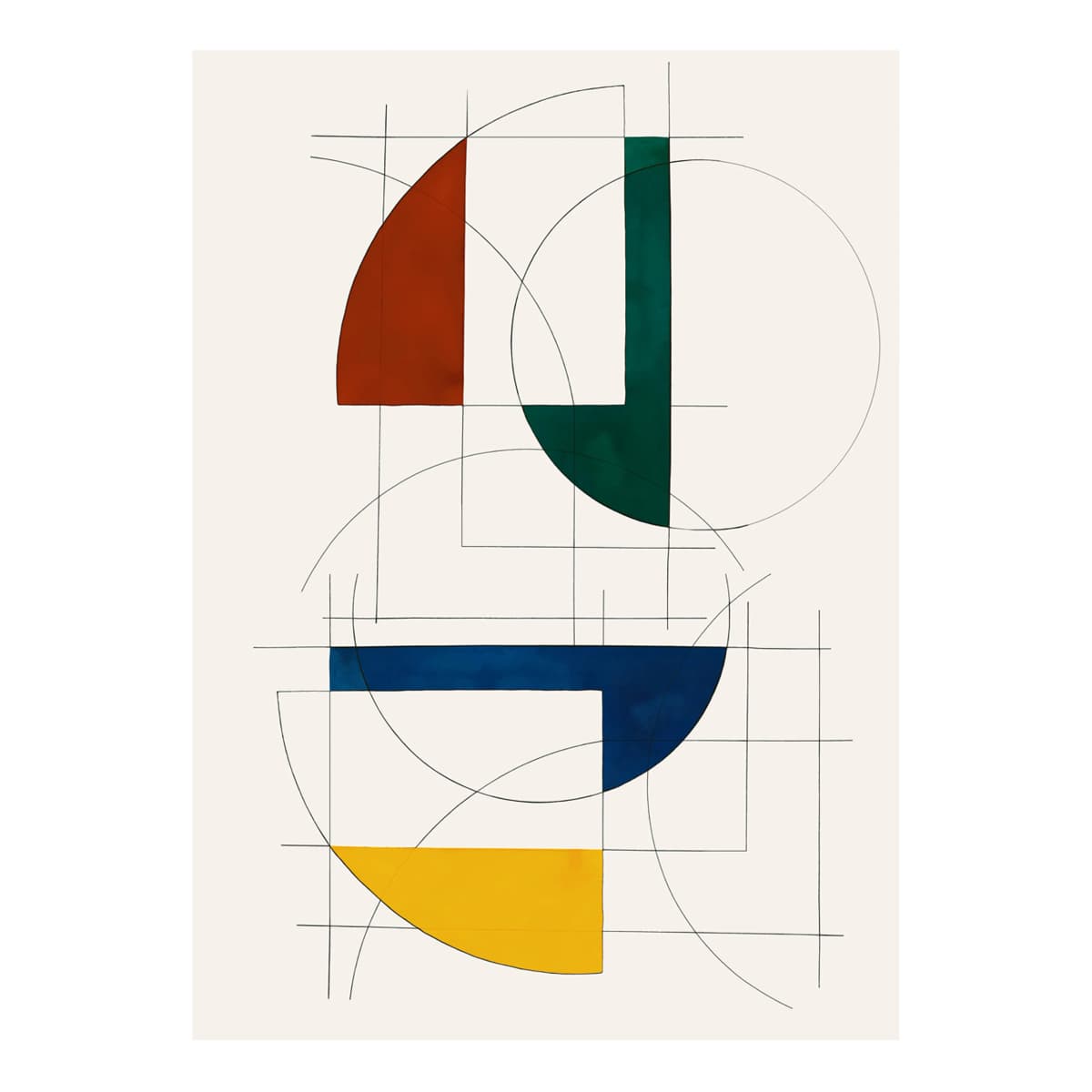 Constructions 01 poster, 30x40 cm