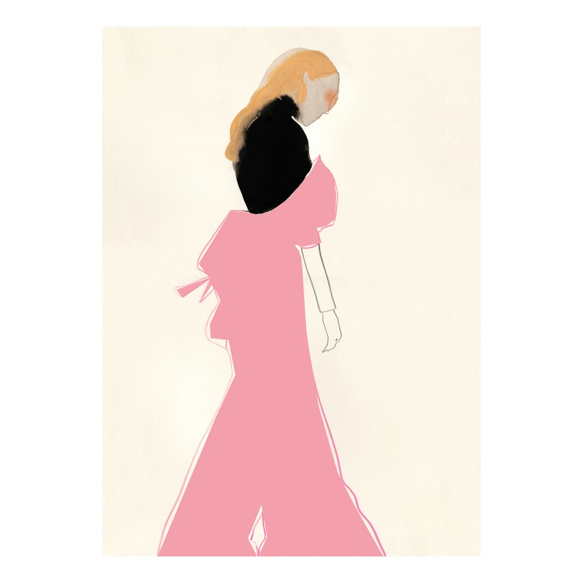 Pink Dress poster, 50x70 cm