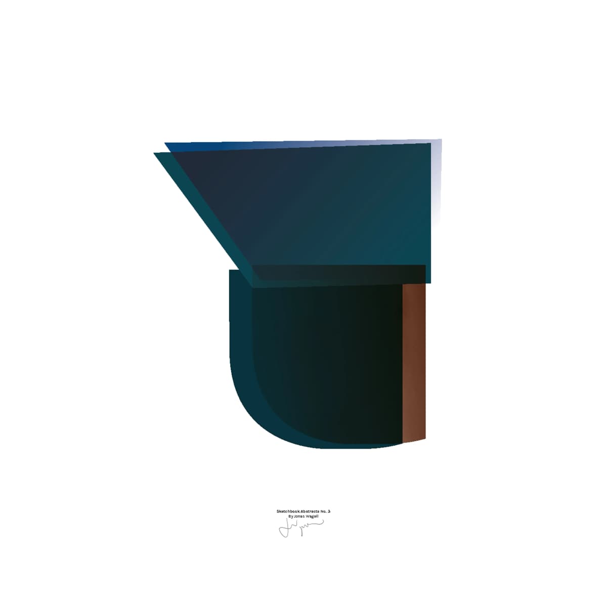 Sketchbook Abstract 03 poster, 30x40 cm