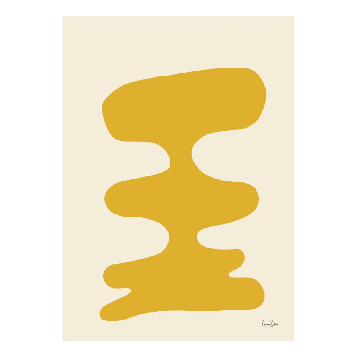 Soft Yellow poster, 30x40 cm