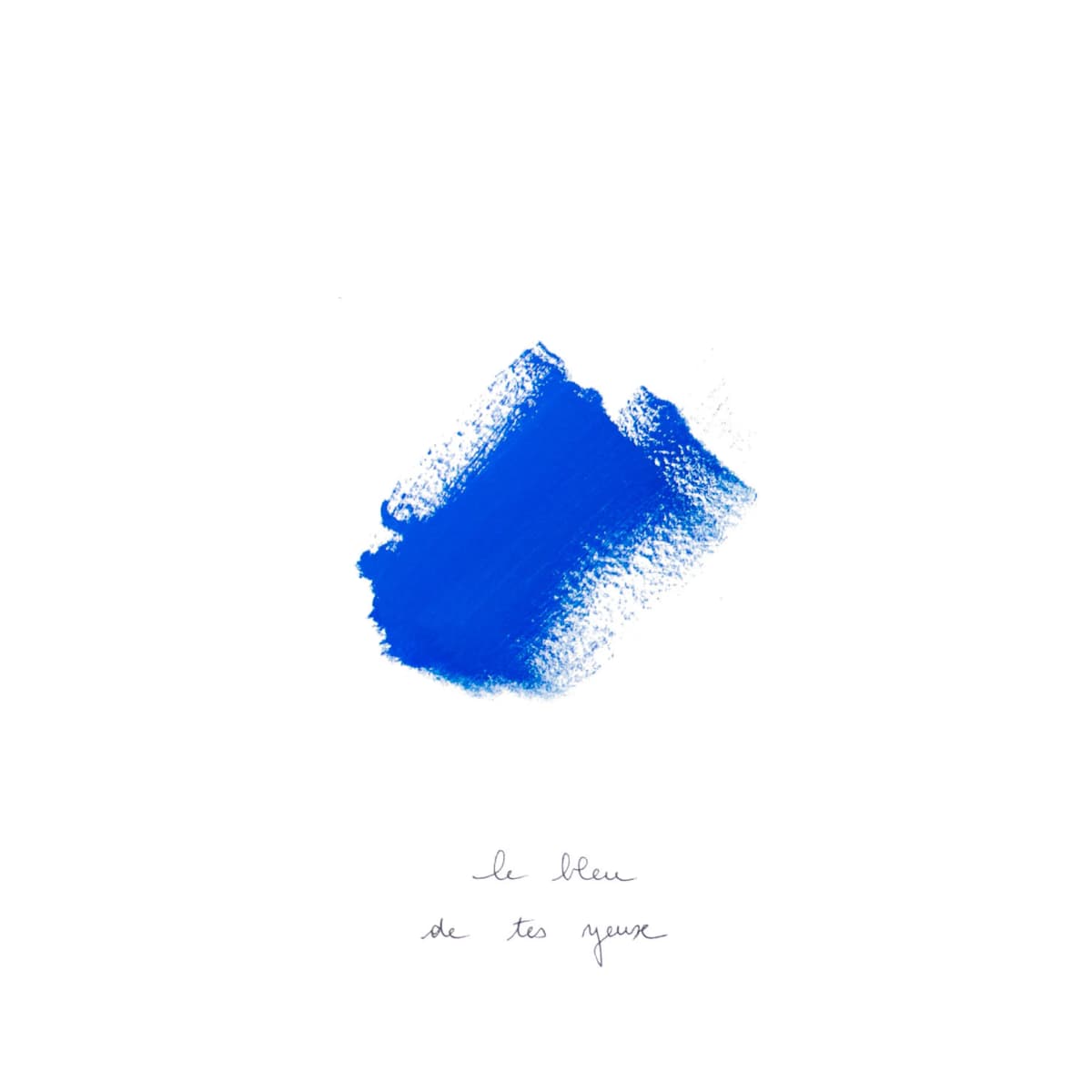 The Bleu III poster, 30x40 cm