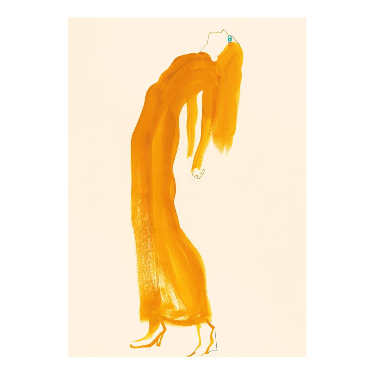 The Saffron Dress poster, 30x40 cm