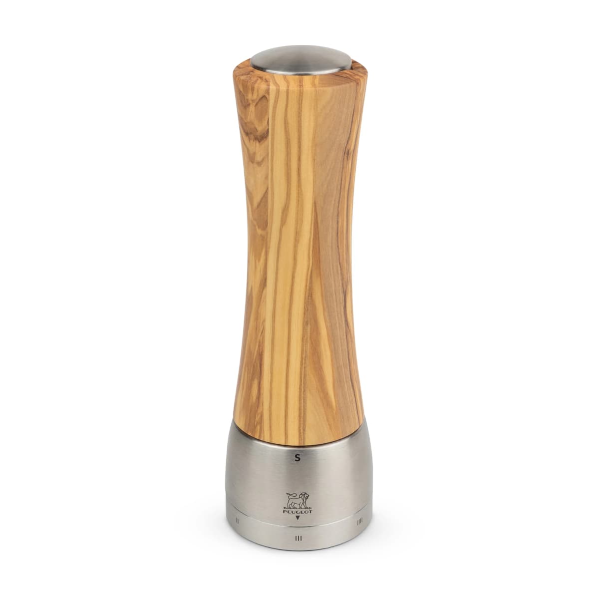 Madras saltkvern 21 cm, Olivetre-rustfritt stål
