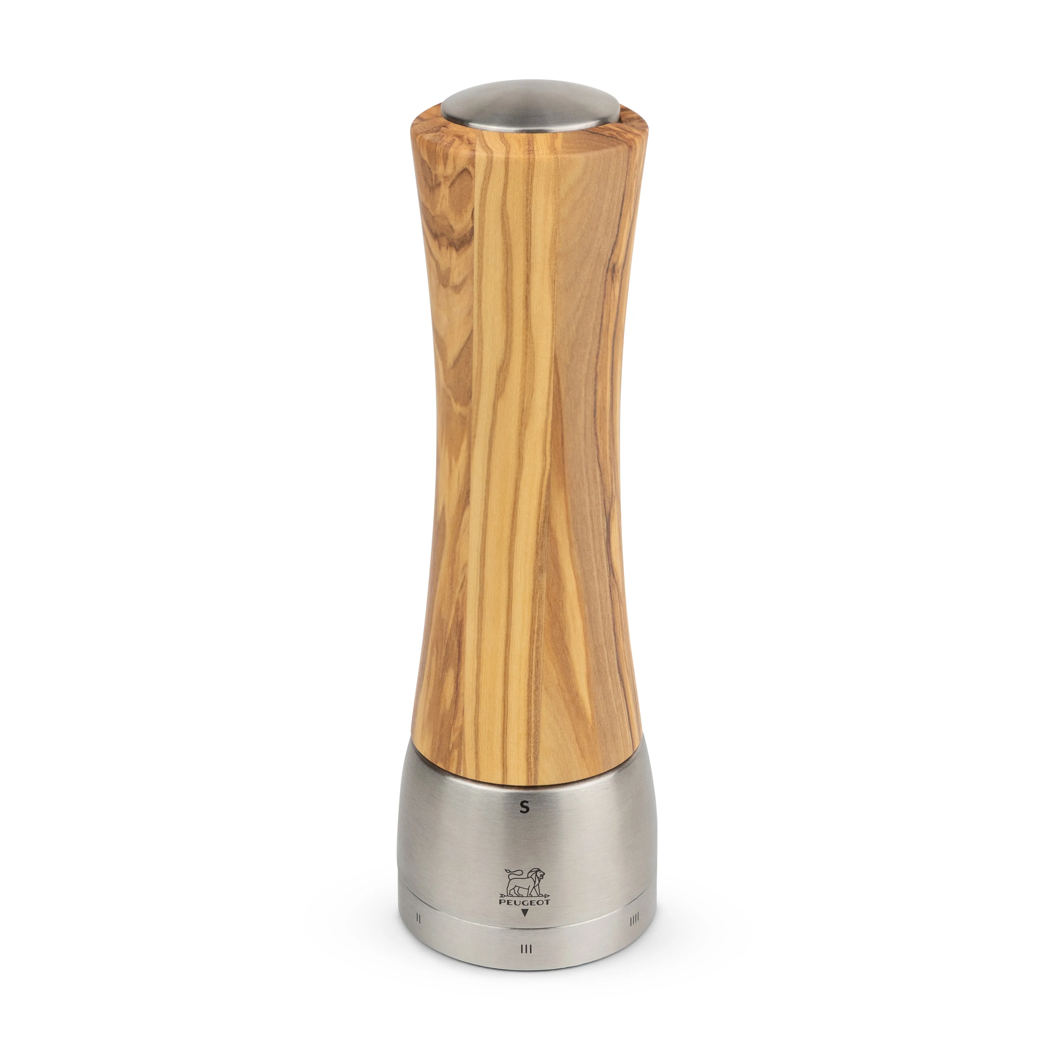 Madras saltkvern 21 cm, Olivetre-rustfritt stål