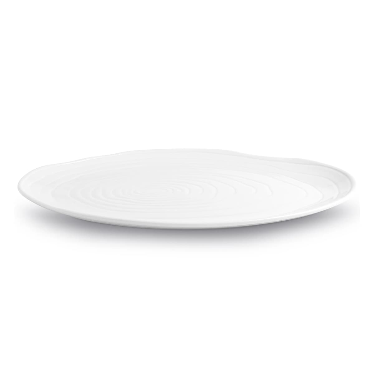 Boulogne tallerken oval 20x34 cm, Hvit