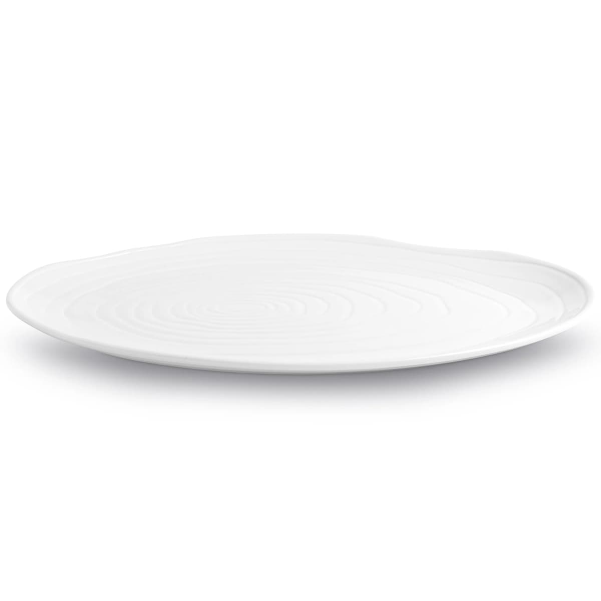 Boulogne tallerken oval 26x36 cm, Hvit