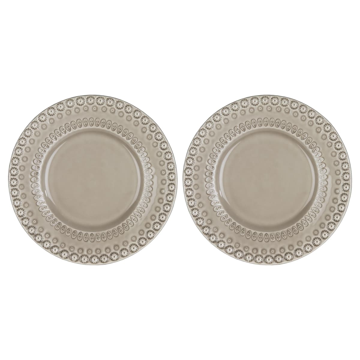 Daisy desserttallerken Ø22 cm 2-stk., Greige (beige)