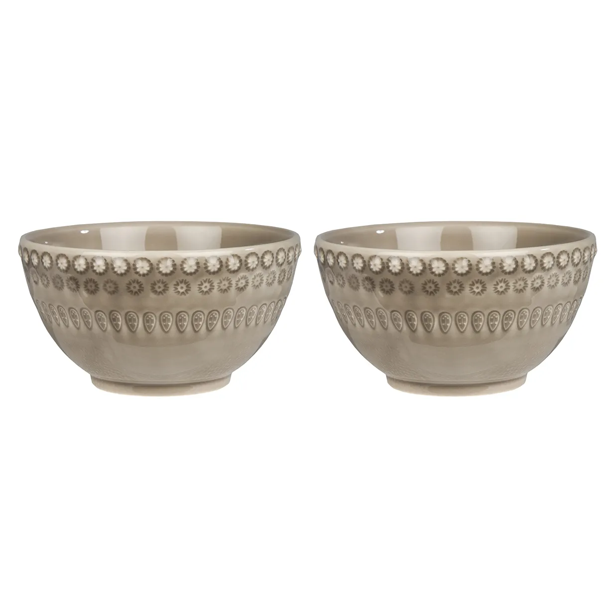 Daisy skål 35 cl 2-stk., Greige (beige)