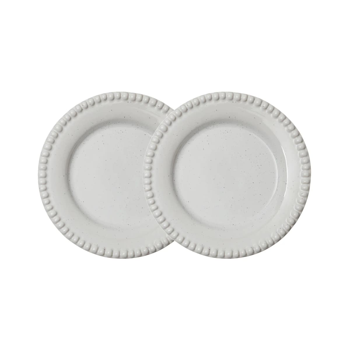 Daria tallerken Ø18 cm 2-stk., Cotton white shiny