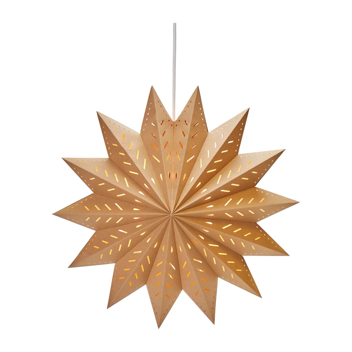 Alfa adventsstjerne brun, 50 cm