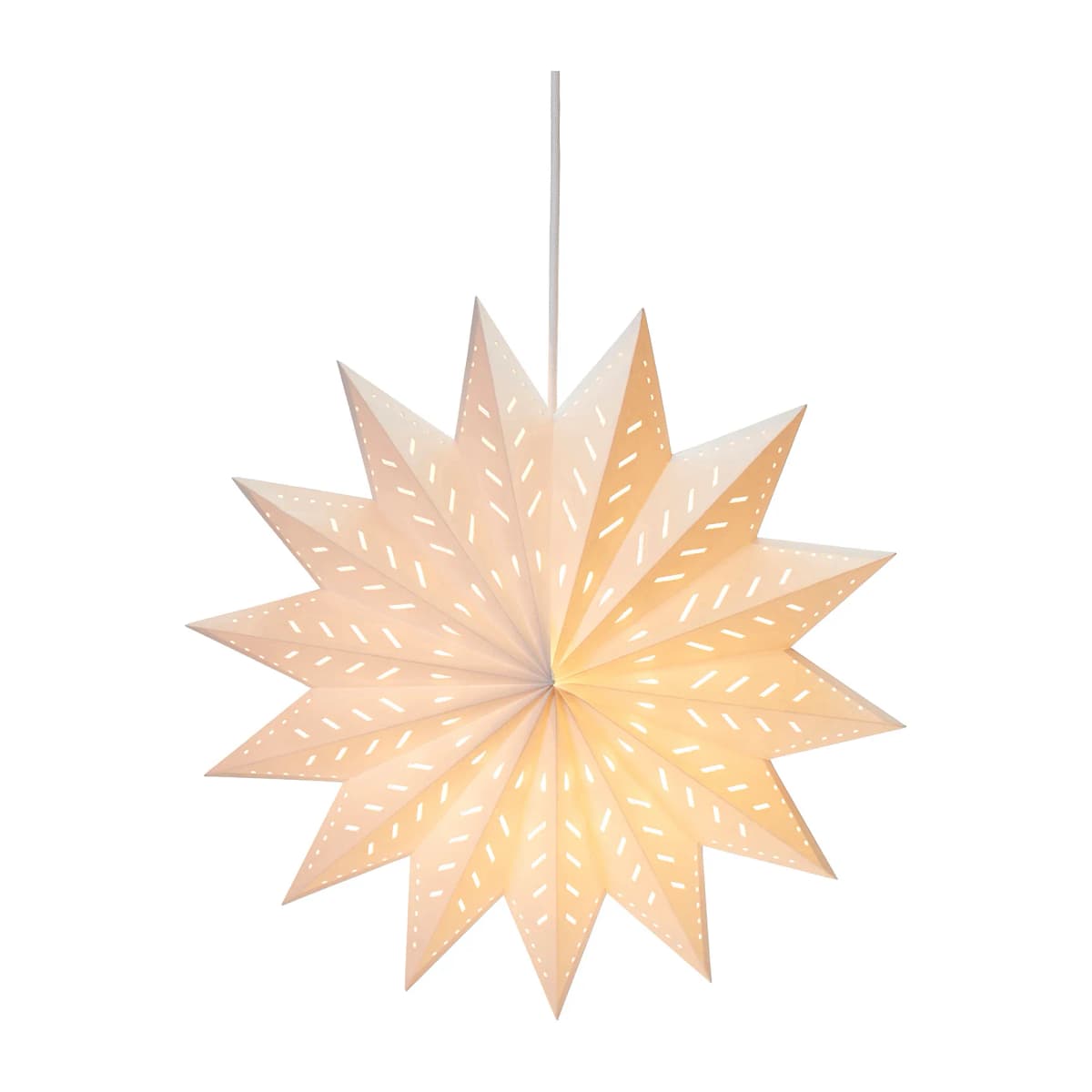 Alfa adventsstjerne hvit, 60 cm