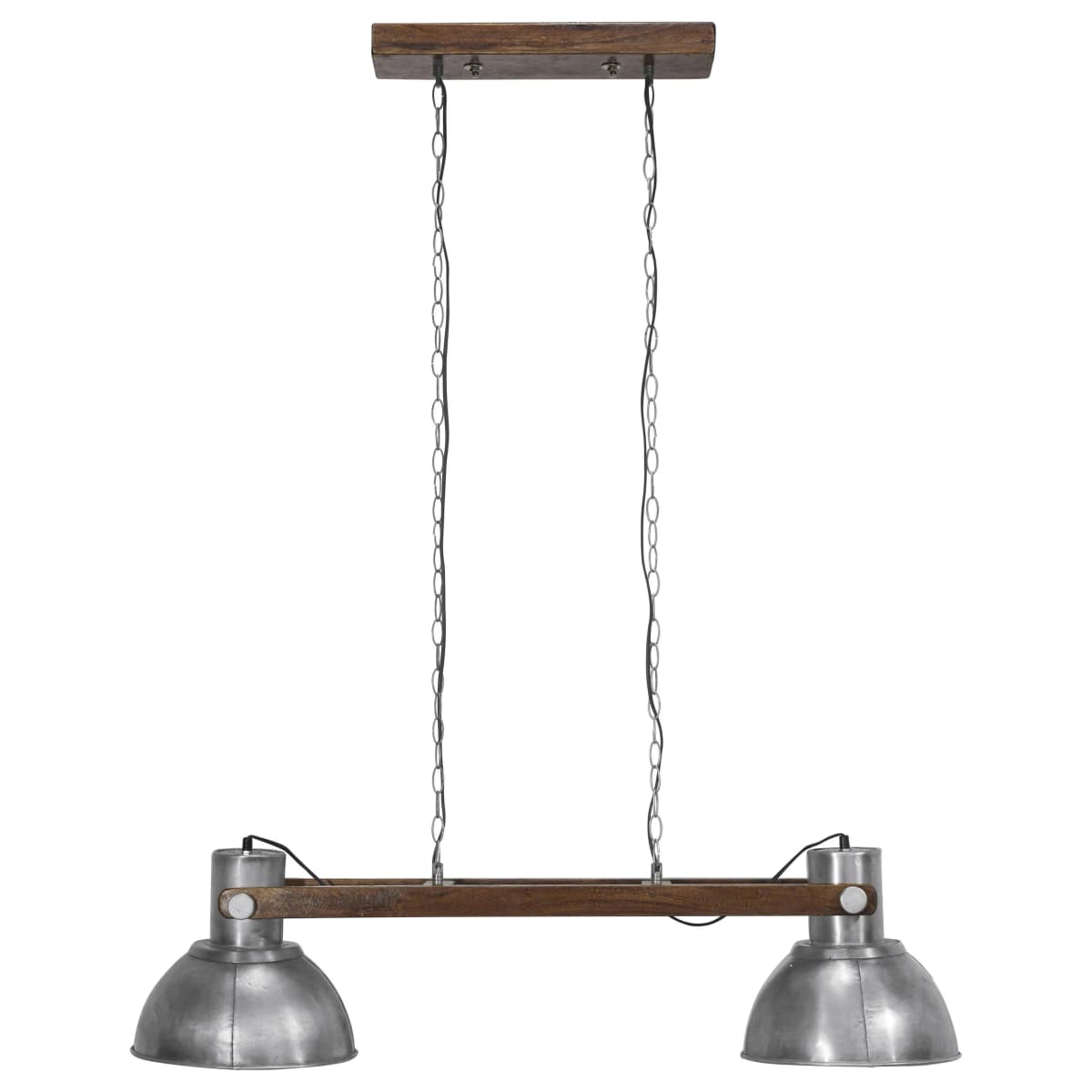 Ashby double taklampe 110 cm, Pale Sølv