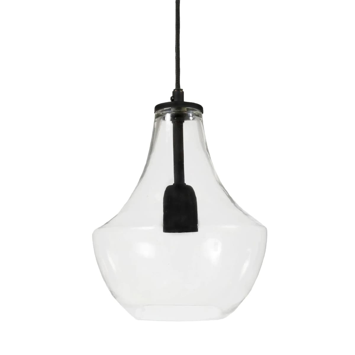 Hamilton taklampe 21 cm, Klar-svart