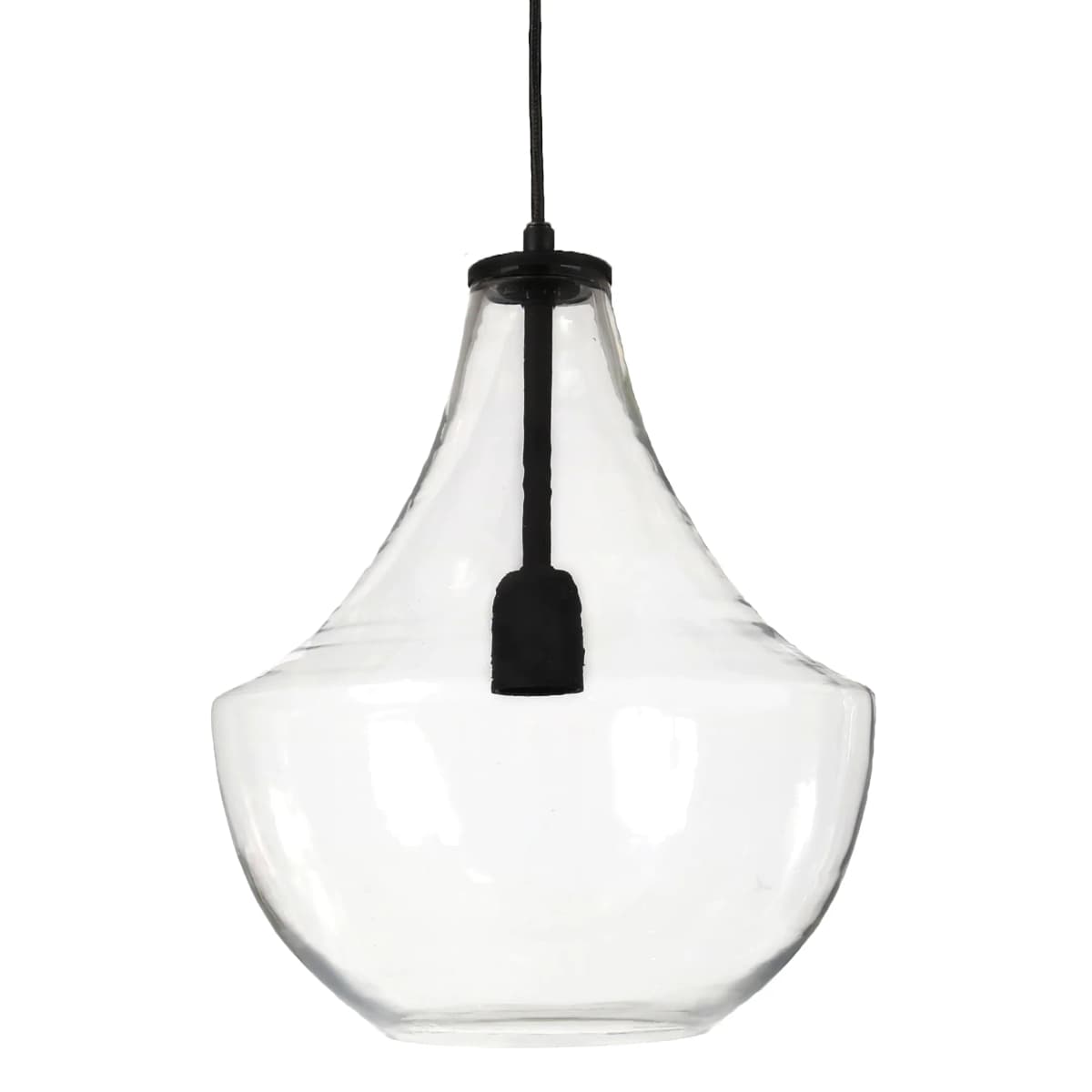 Hamilton taklampe 30 cm, Klar-svart
