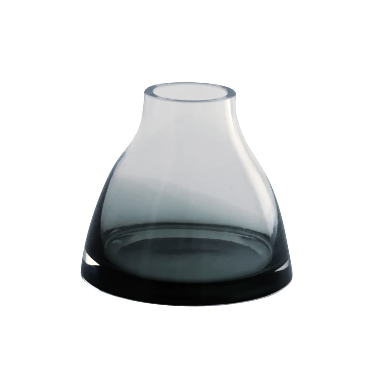 Flower vase no. 1, Smoked grey