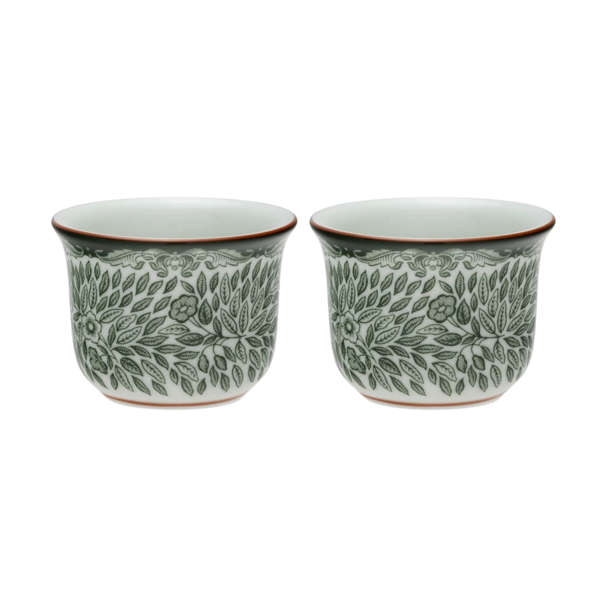 Ostindia Floris eggeglass 2-pakk, Grønn