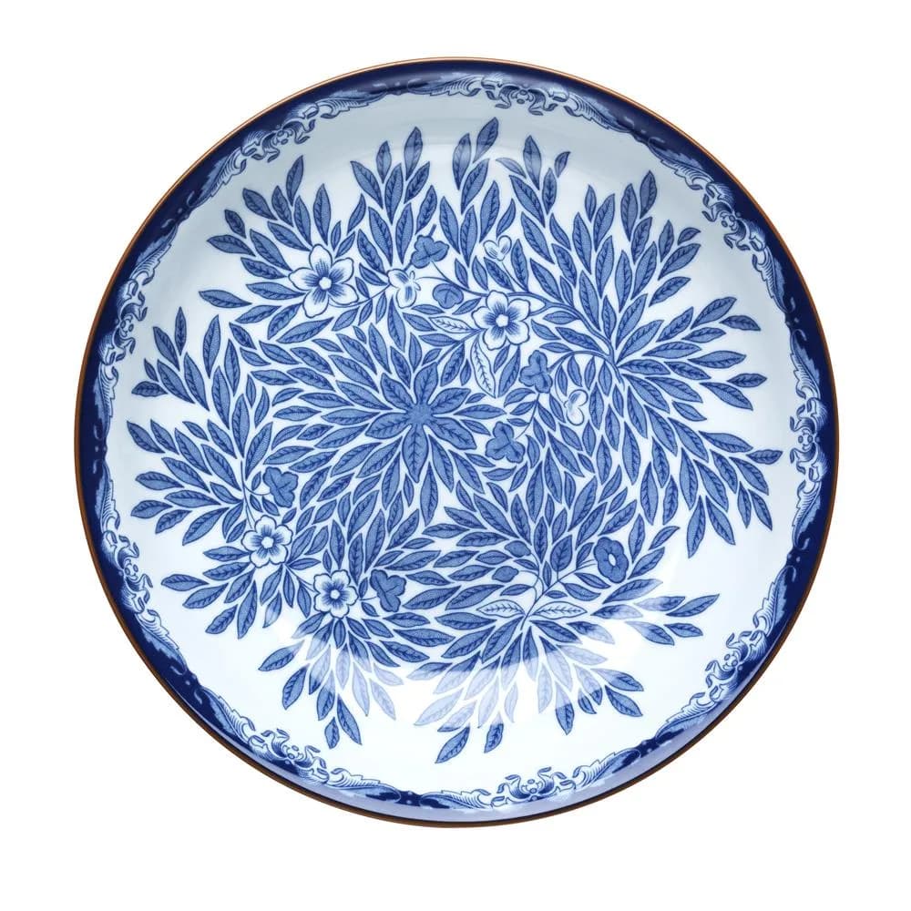 Ostindia Floris tallerken dyp Ø22 cm, Blå