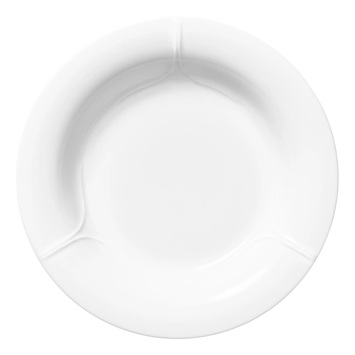 Pli Blanc dyp tallerken 23 cm, Hvit
