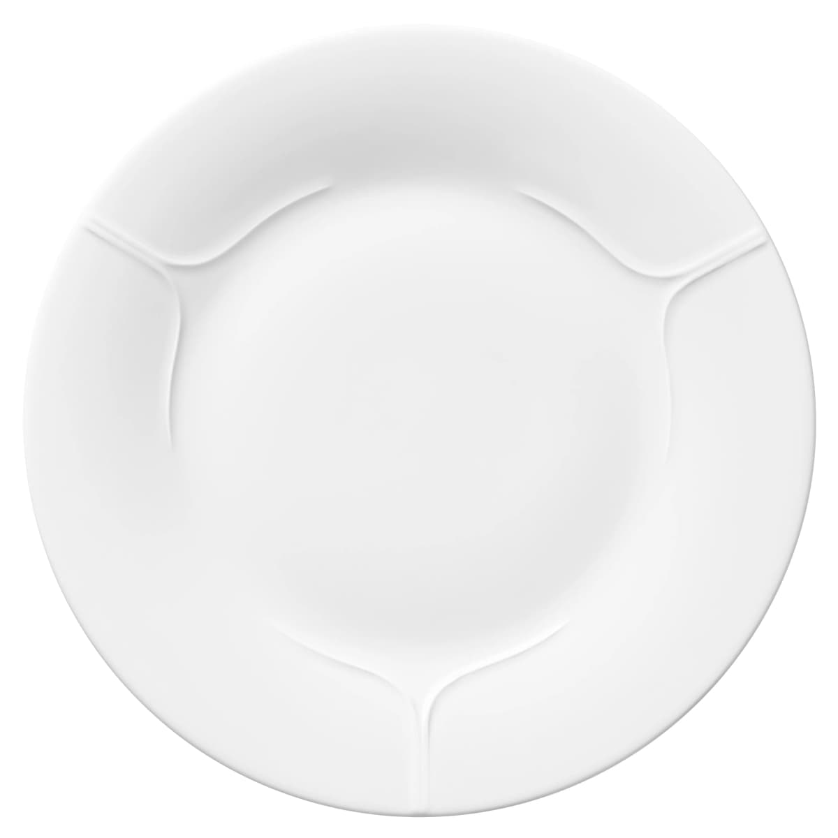 Pli Blanc tallerken 26 cm, Hvit