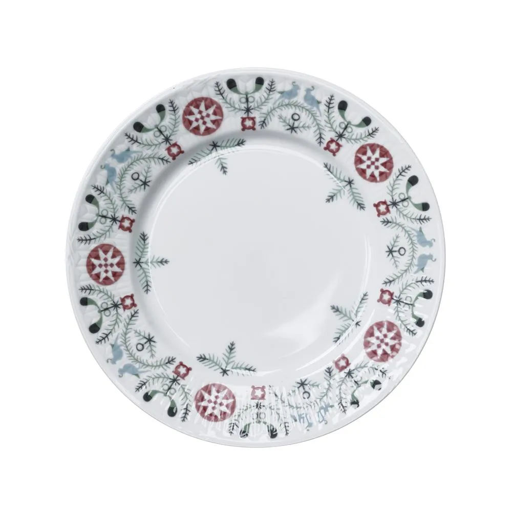 Swedish Grace Winter asjett 17 cm, hvit