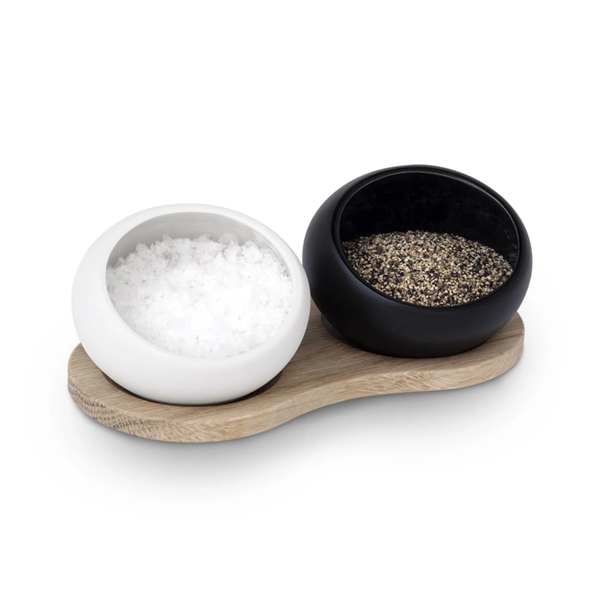 Grand Cru salt- og pepperkar, svart-hvit