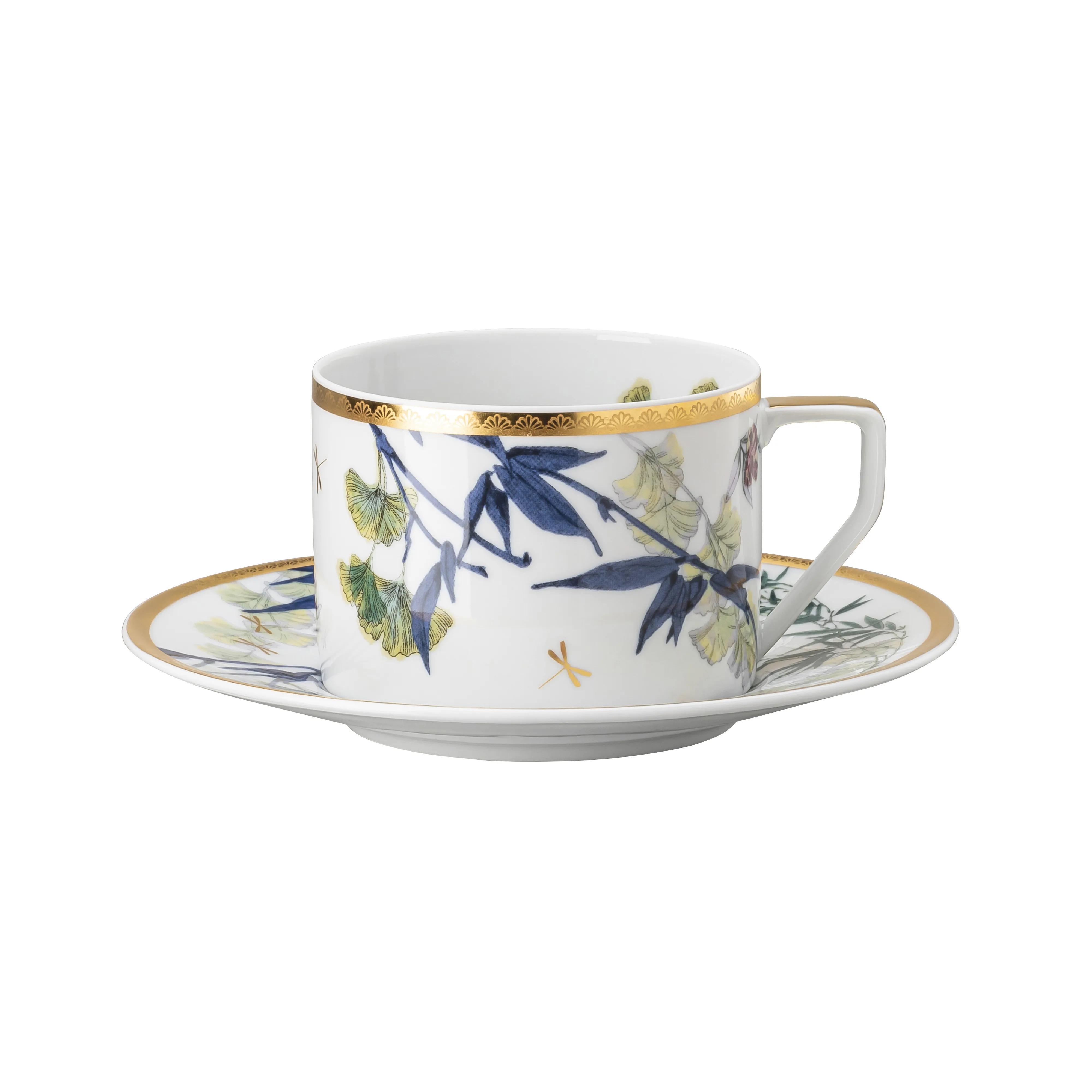 Rosenthal Heritage Turandot tekopp med fat, Hvit
