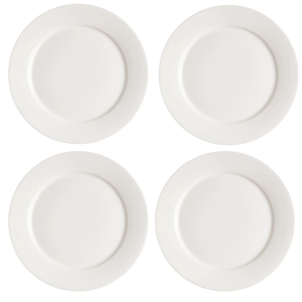 Kalk tallerken 28 cm 4-stk., hvit