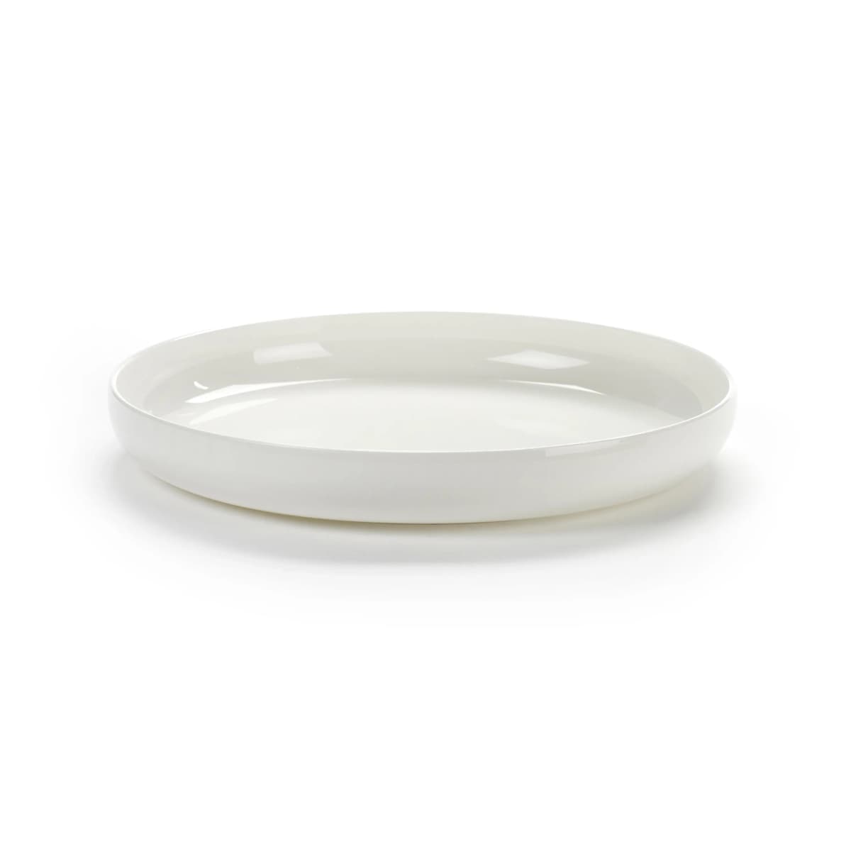 Base asjett med høy kant hvit, 20 cm