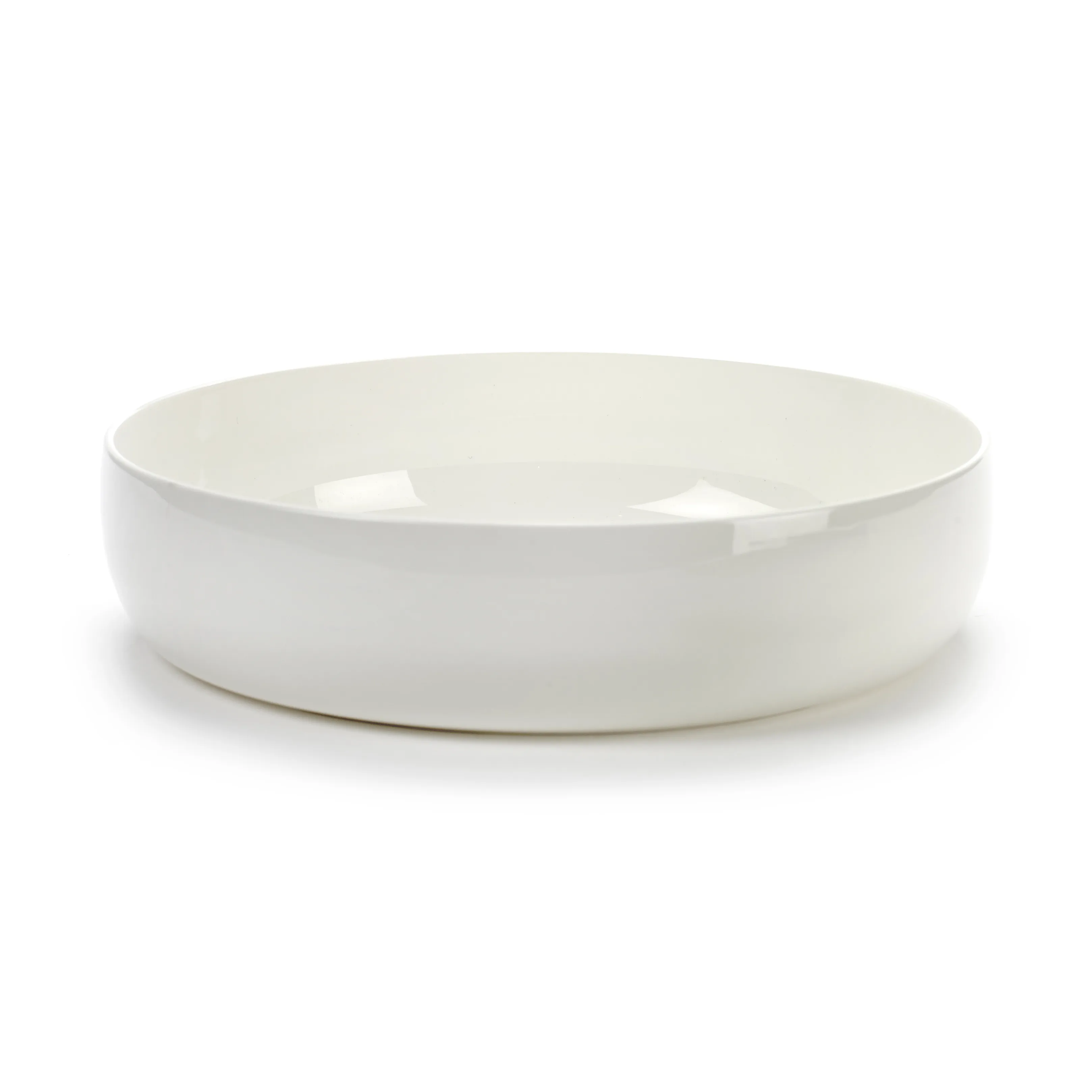 Base serveringsskål med lav kant hvit, 24 cm