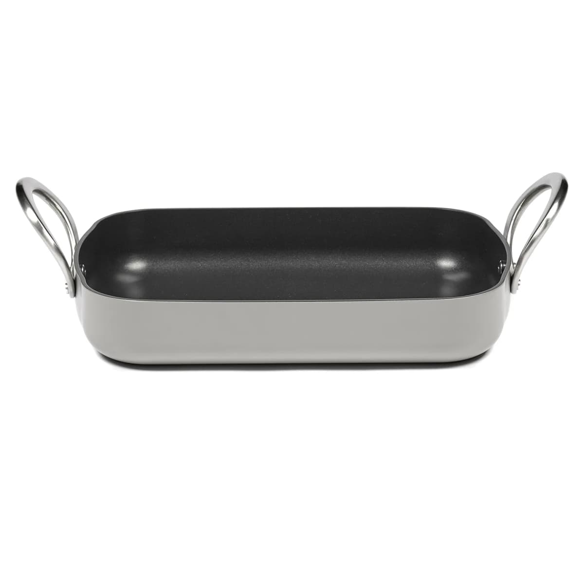 Pure ildfast form 23x34 cm, Stone grey