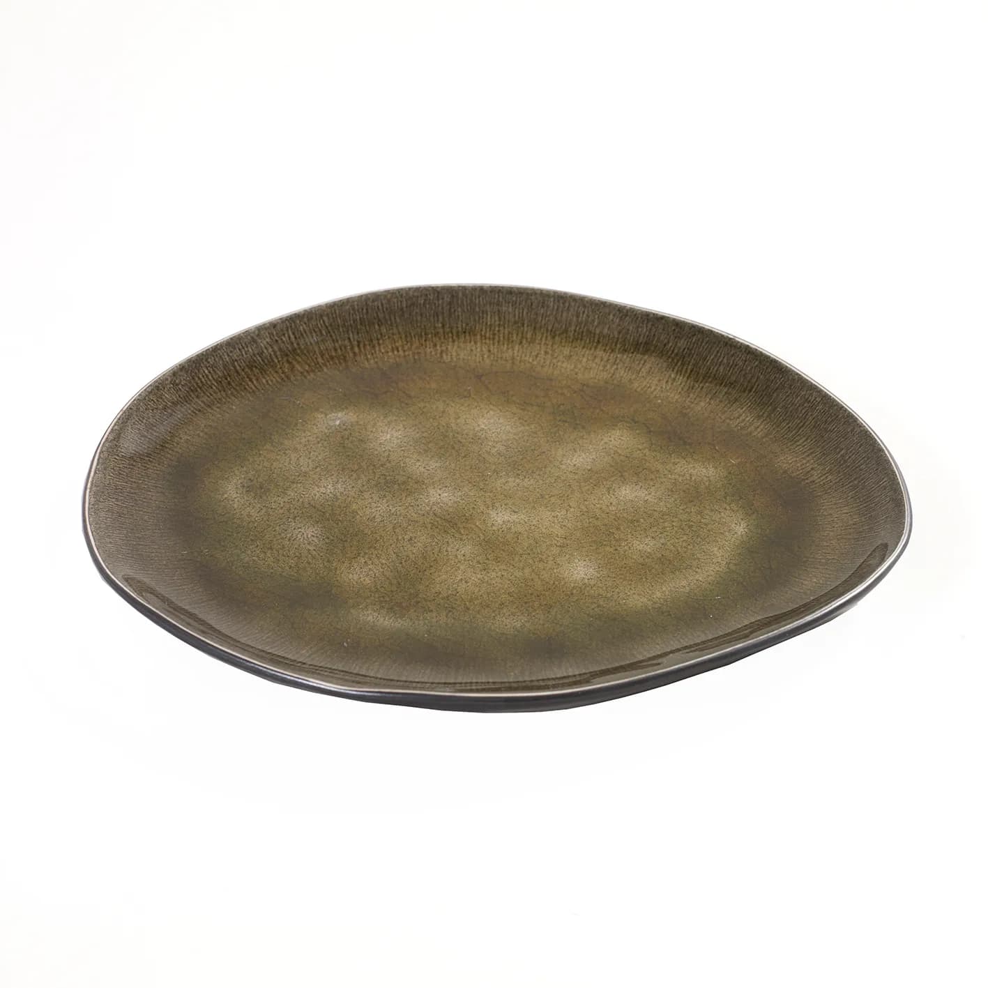 Pure oval tallerken medium, Green