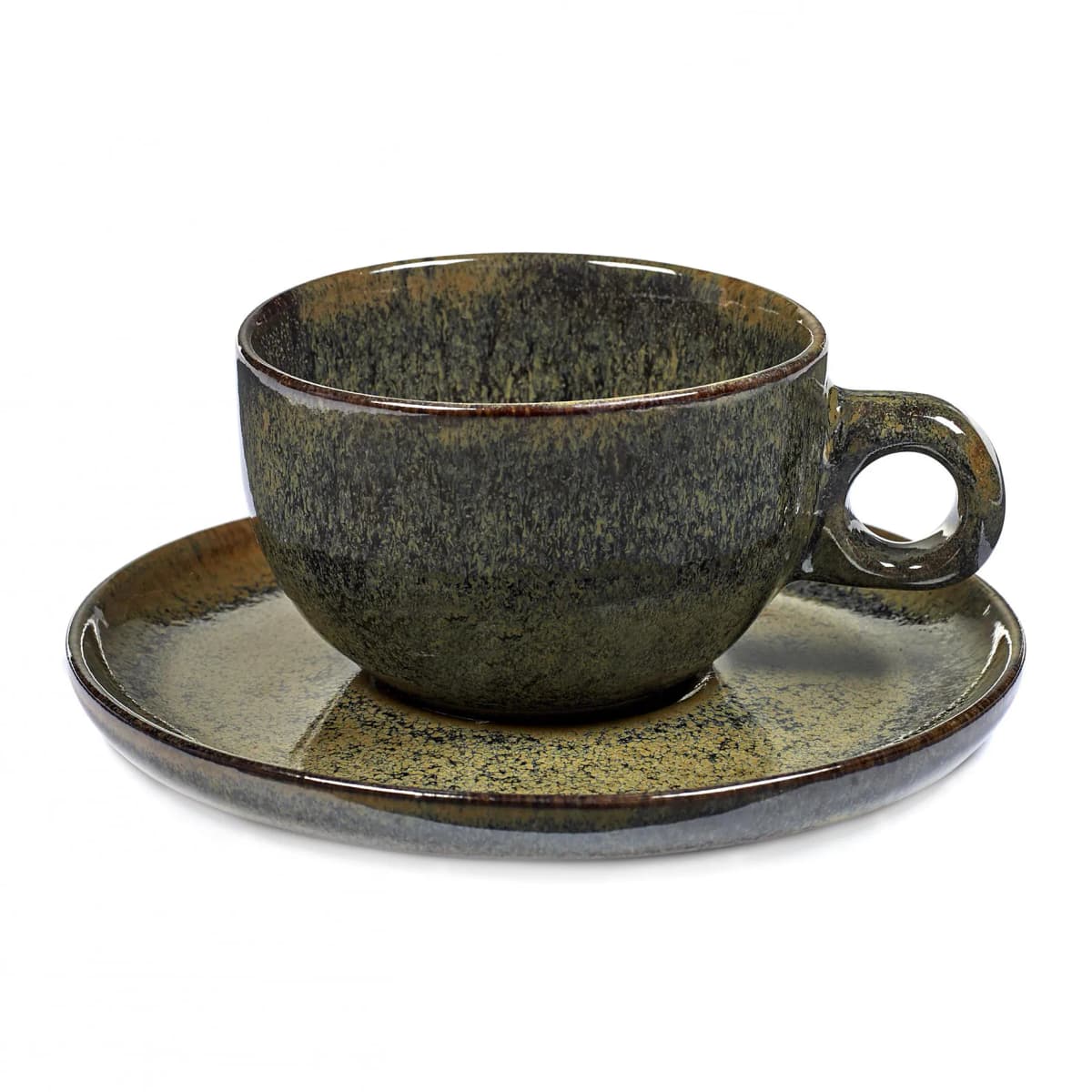 Surface cappuccinokopp med fat 23 cl, Indi grey
