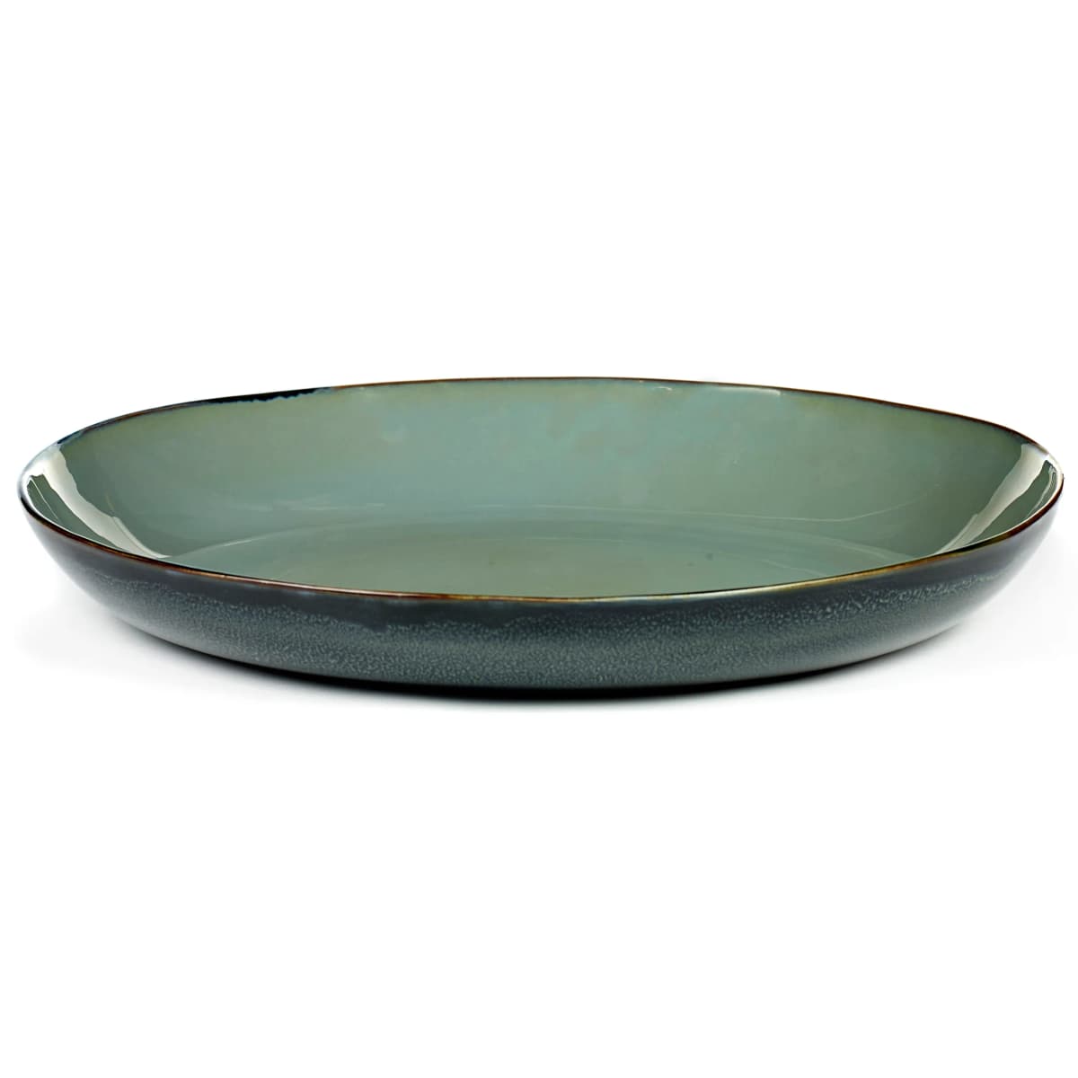 Terres de Rêves serveringsfat 35,5 cm, Smokey blue-dark blue