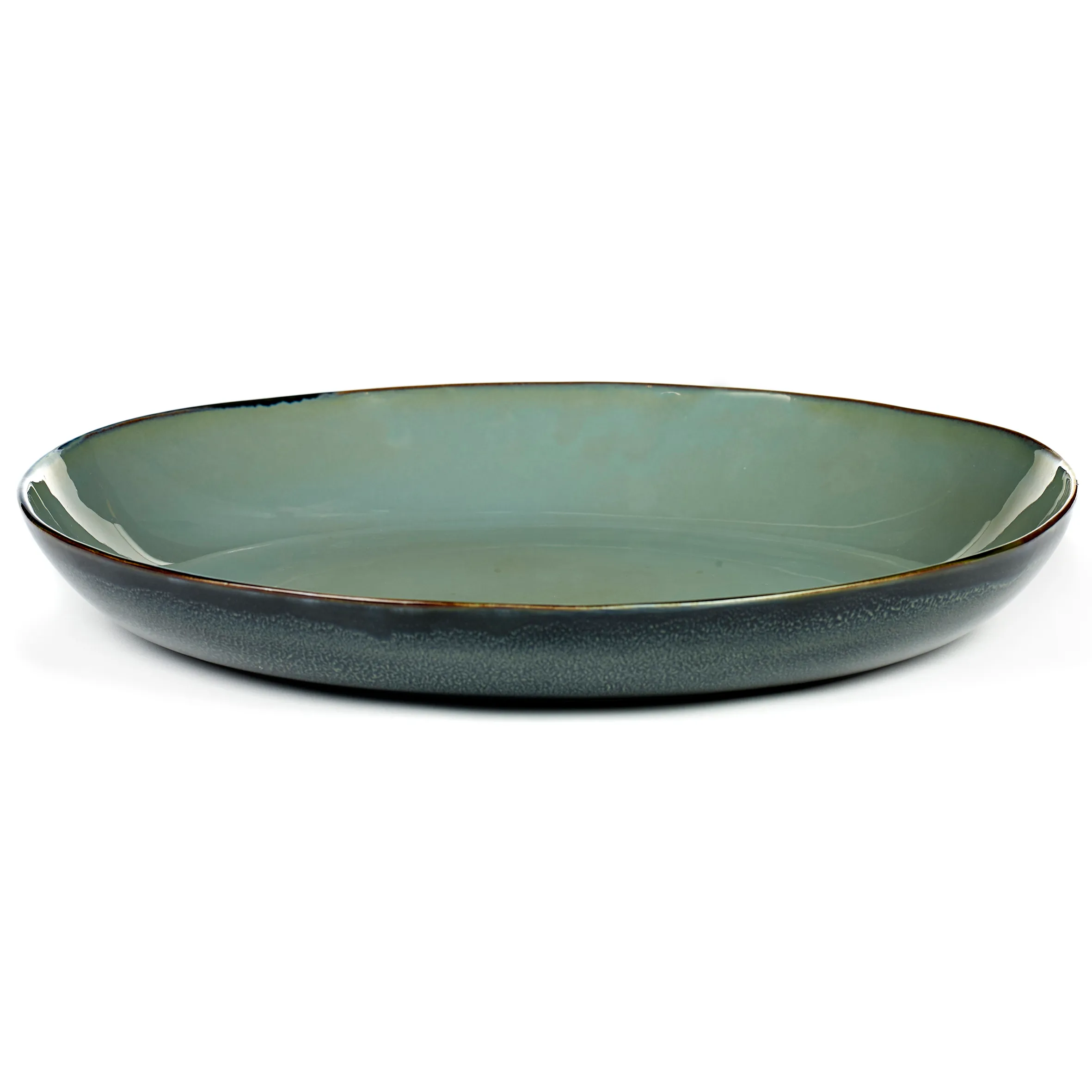 Terres de Rêves serveringsfat 35,5 cm, Smokey blue-dark blue