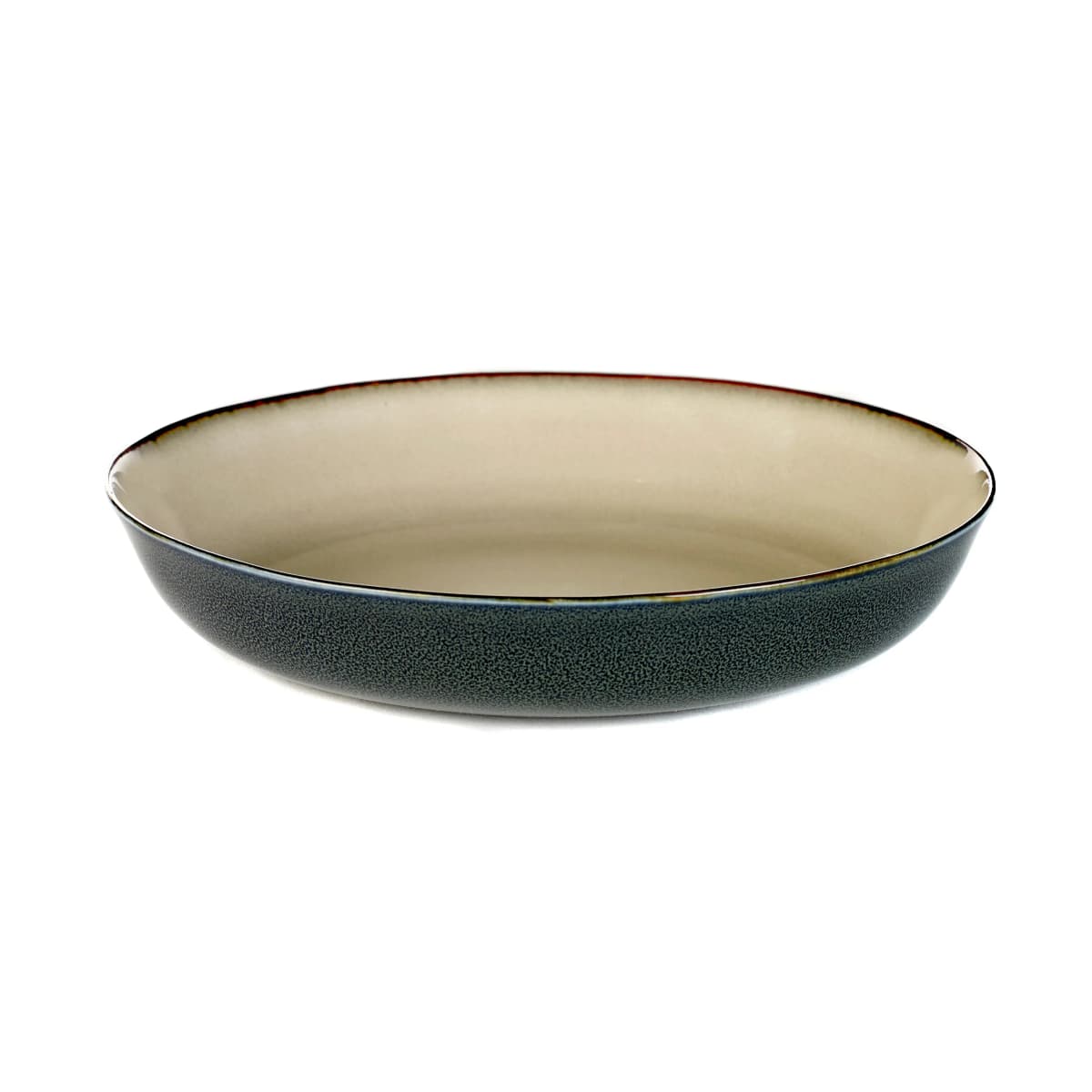 Terres de Rêves tallerken 21 cm, Misty grey-dark blue