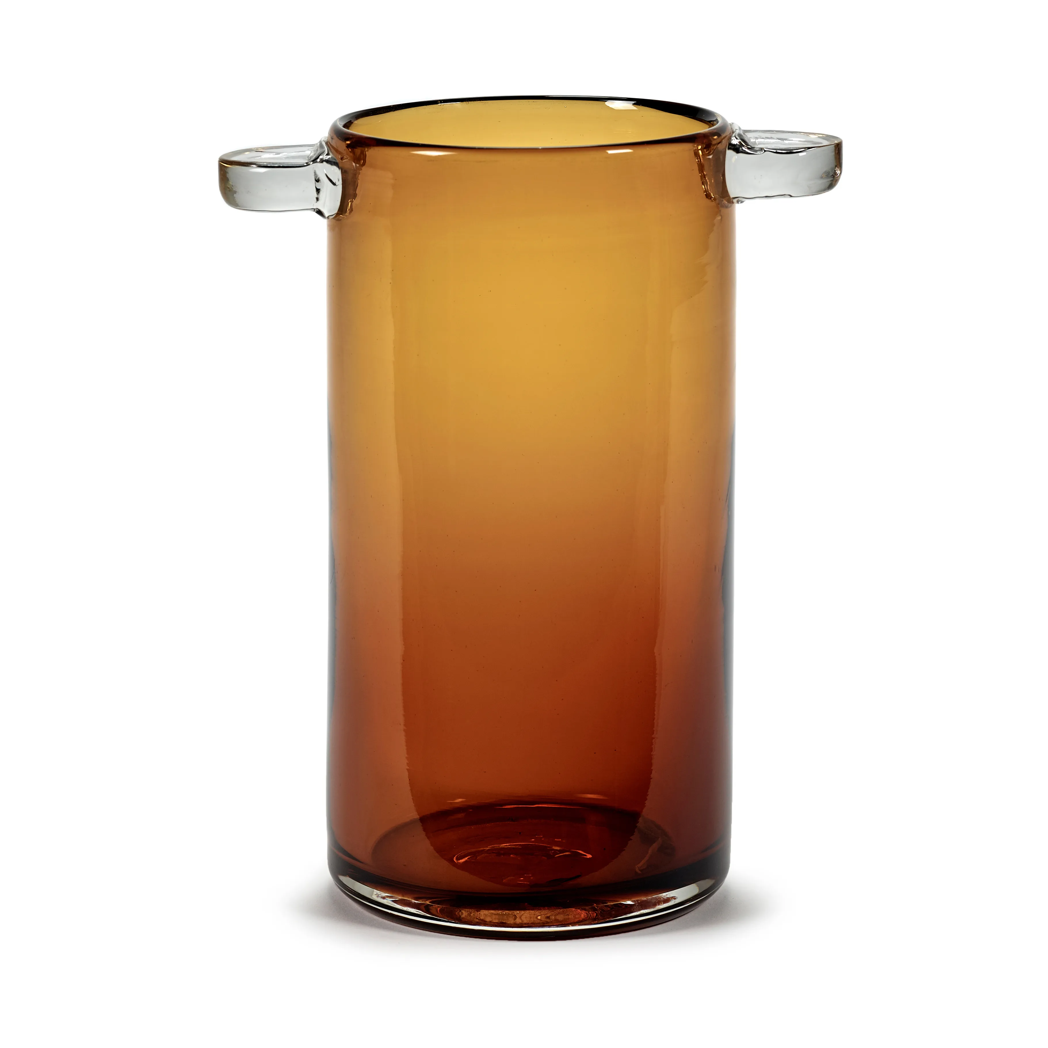 Wind & Fire vase med hank 24 cm, Amber