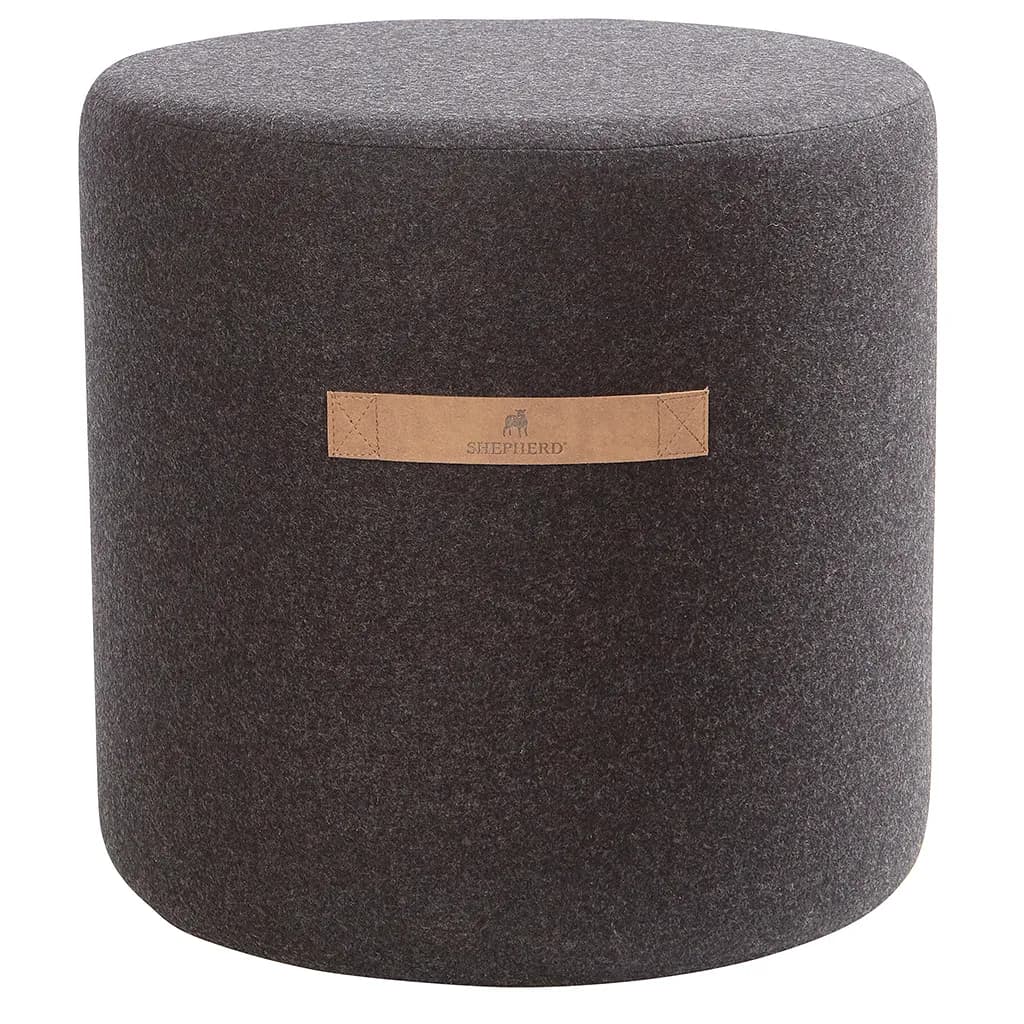 Shepherd puff Sara 40 cm, svart