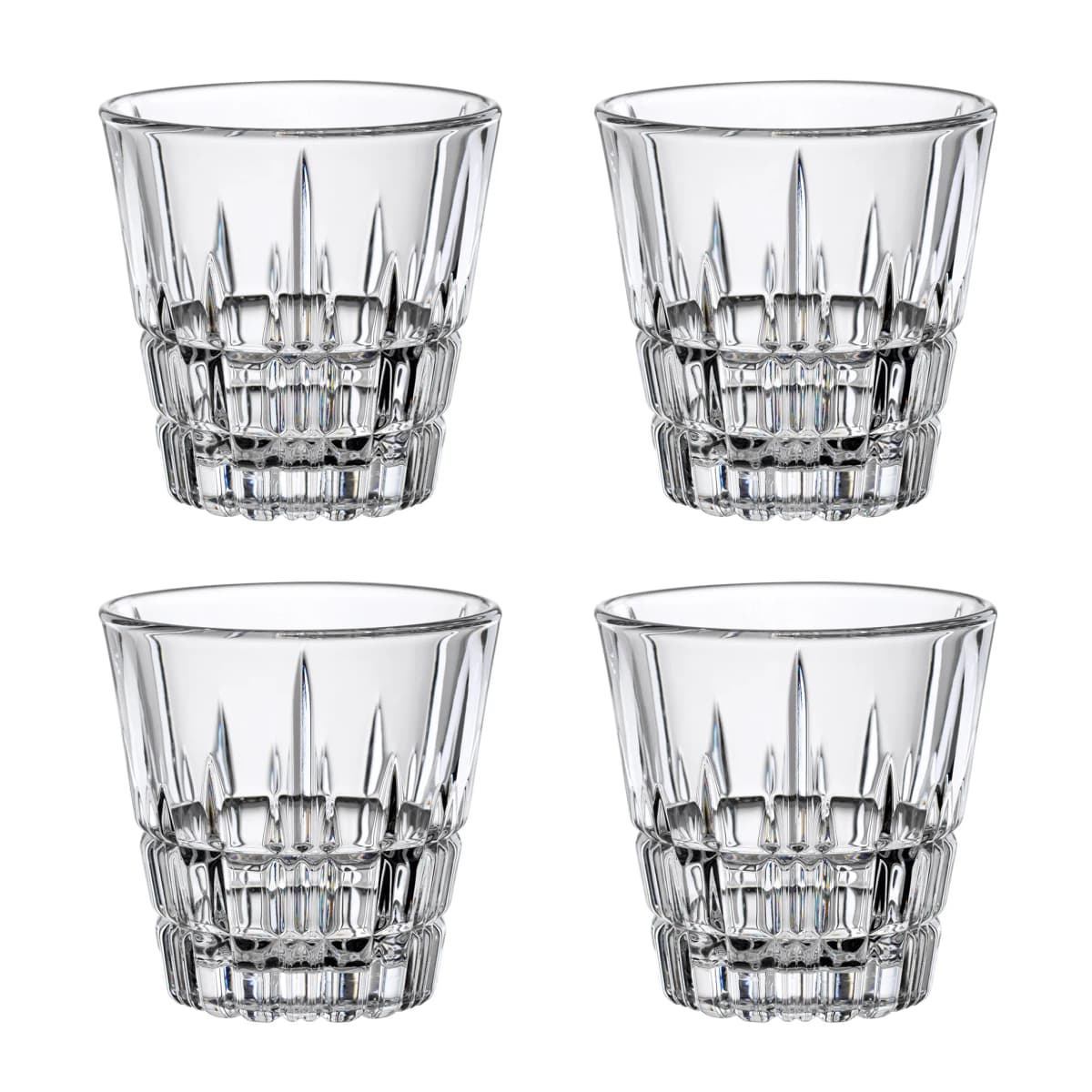 Perfect Serve Espressoglass, 4-stk., klar