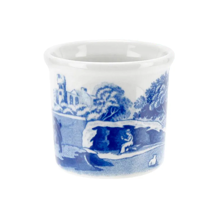 Blue Italian eggeglass, Ø 4,5 cm
