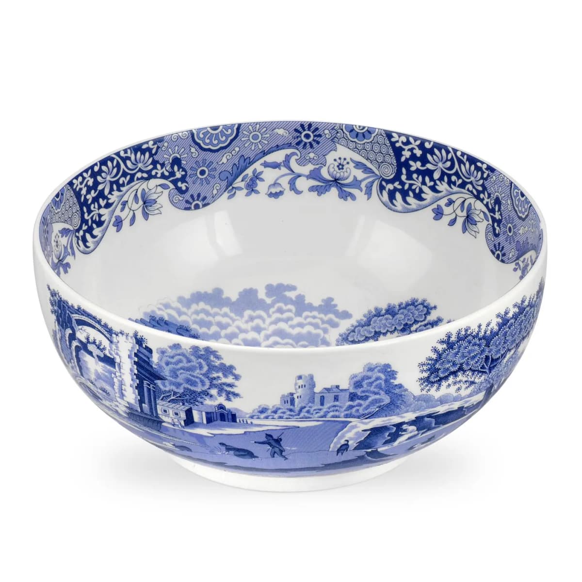 Blue Italian skål rund, Ø 27,5 cm