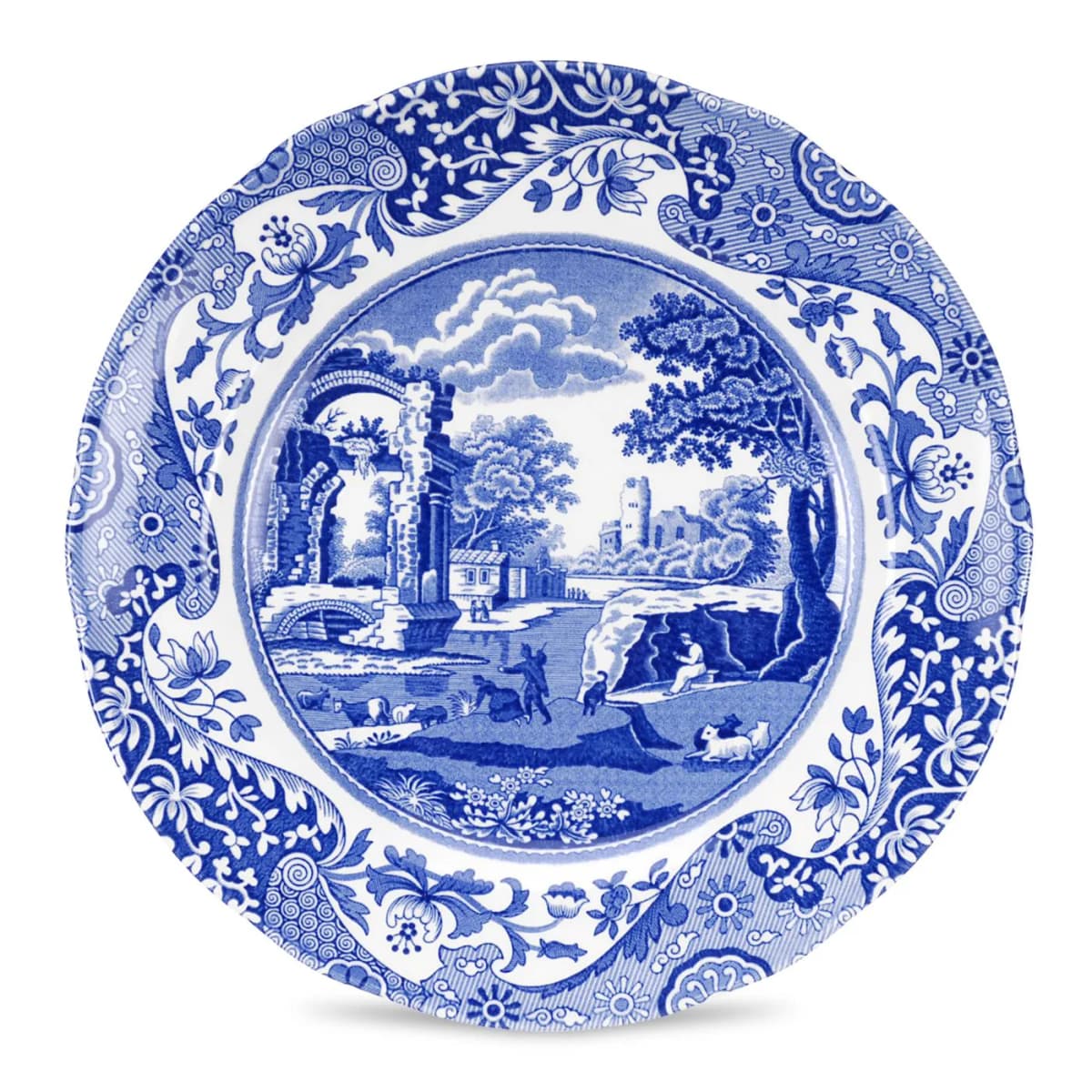 Blue Italian tallerken, 20 cm