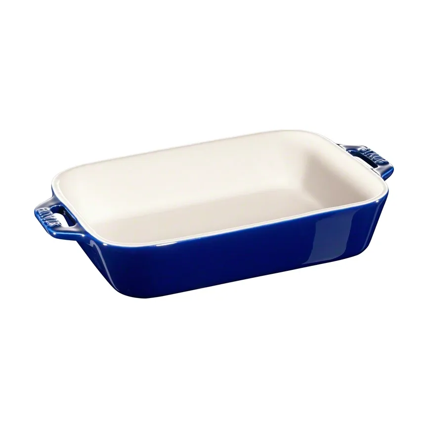 Staub rektangulær ovnsform 20 x 16 cm, blå