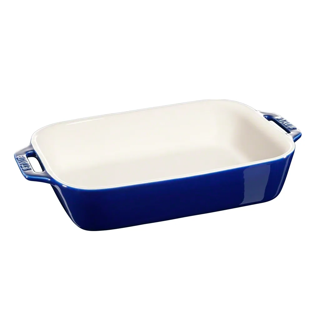 Staub rektangulær ovnsform 27 x 20 cm, blå