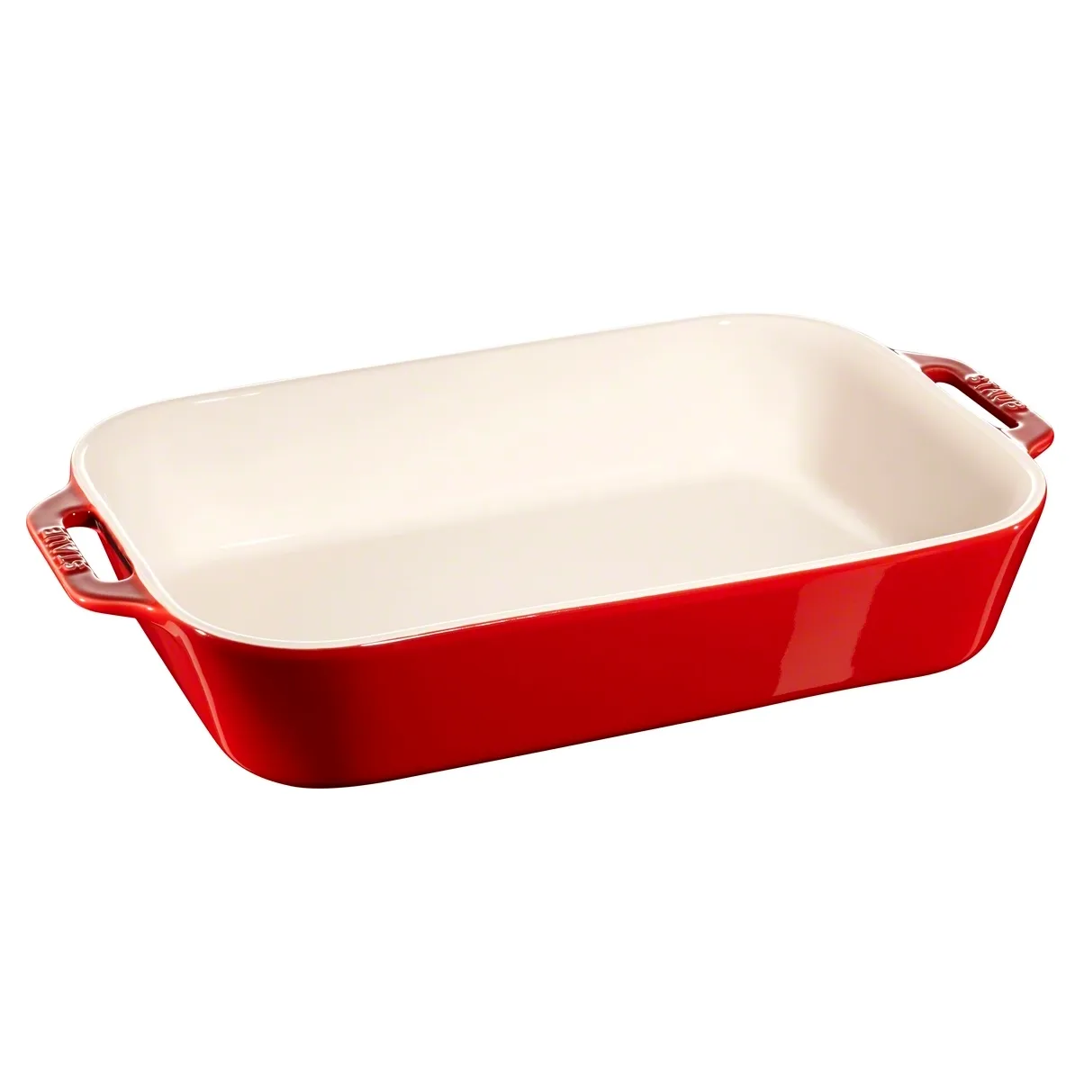 Staub rektangulær ovnsform 34 x 24 cm, rød