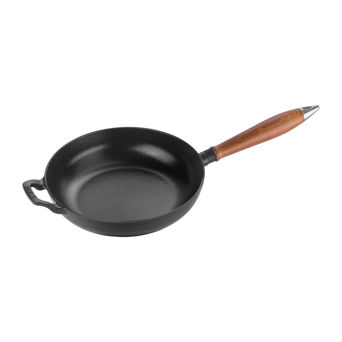 Vintage stekepanne med trehank Ø24 cm, Svart