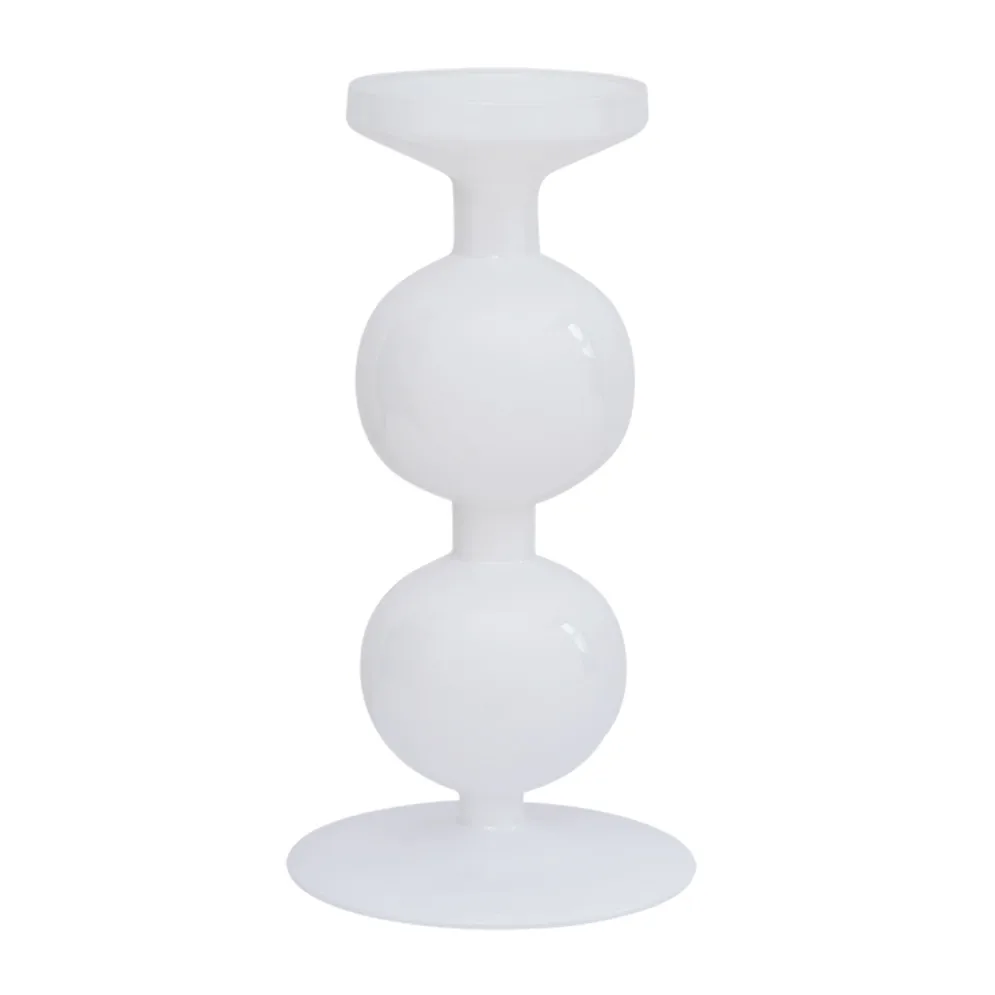 Bulb lysestake 25 cm, Hvit